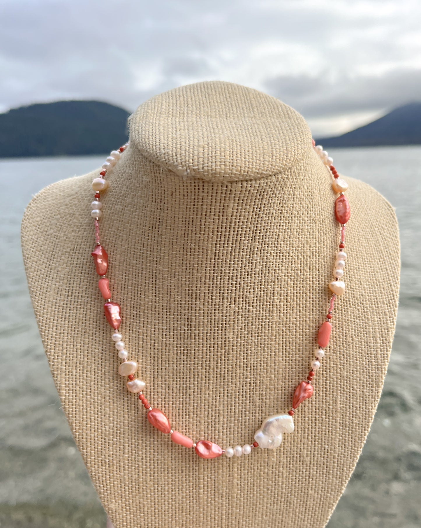 Pearls of Paradise Necklace - Florida Orange