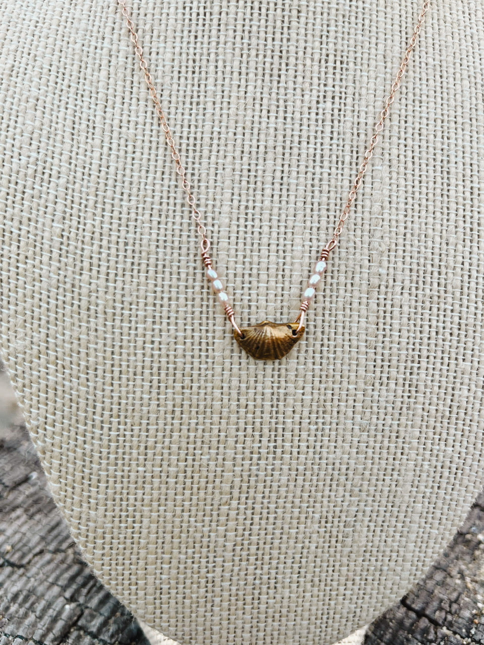 Sparrow & Lilly Butterfly Stone Necklace π¦ petite - Bronze