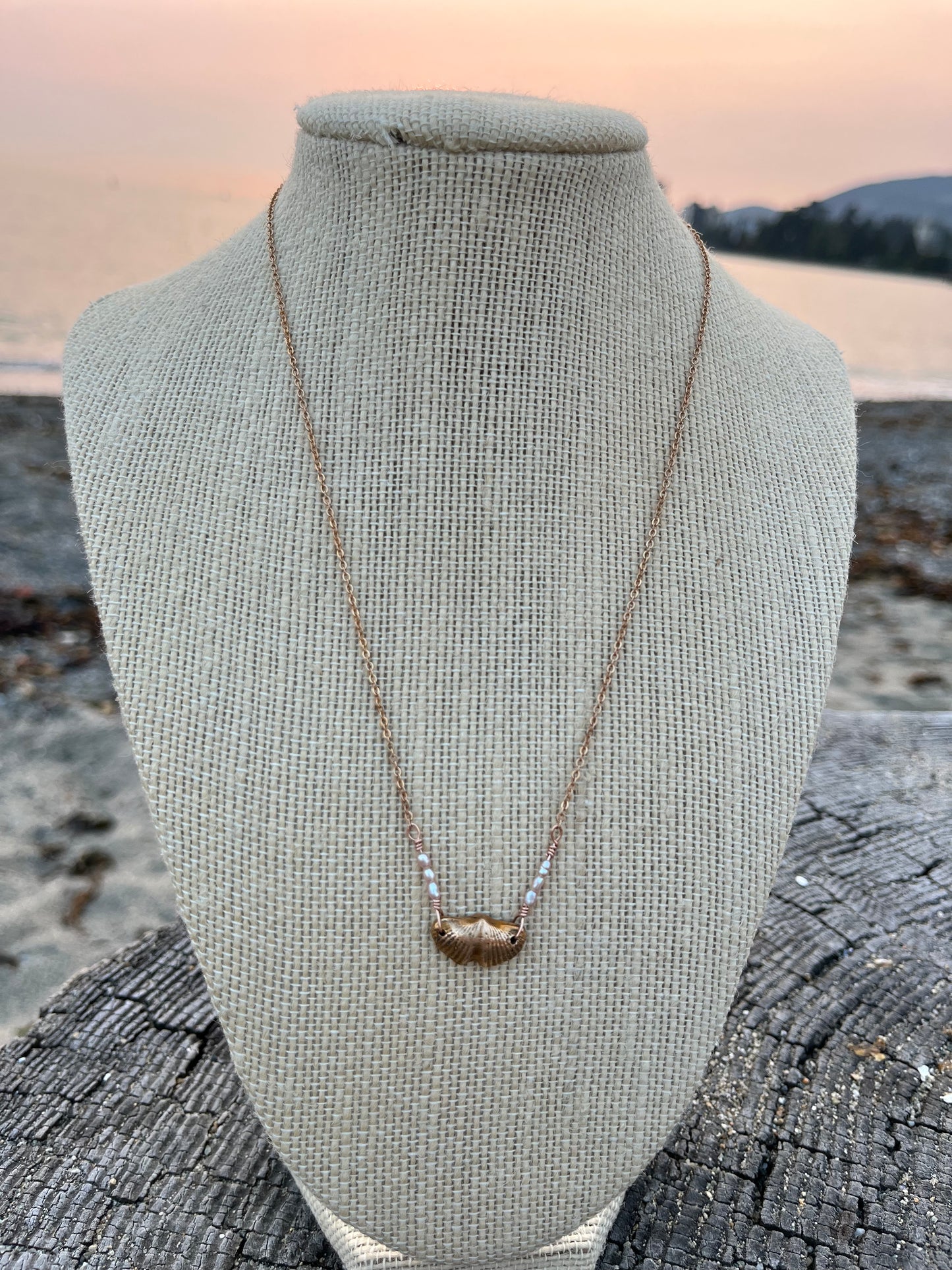Sparrow & Lilly Butterfly Stone Necklace π¦ small - Bronze