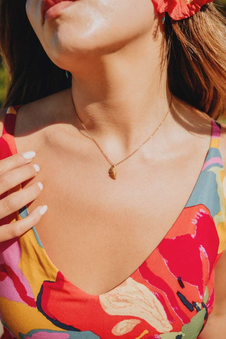 Sparrow & Lilly Butterfly Stone Necklace π¦ petite - Bronze