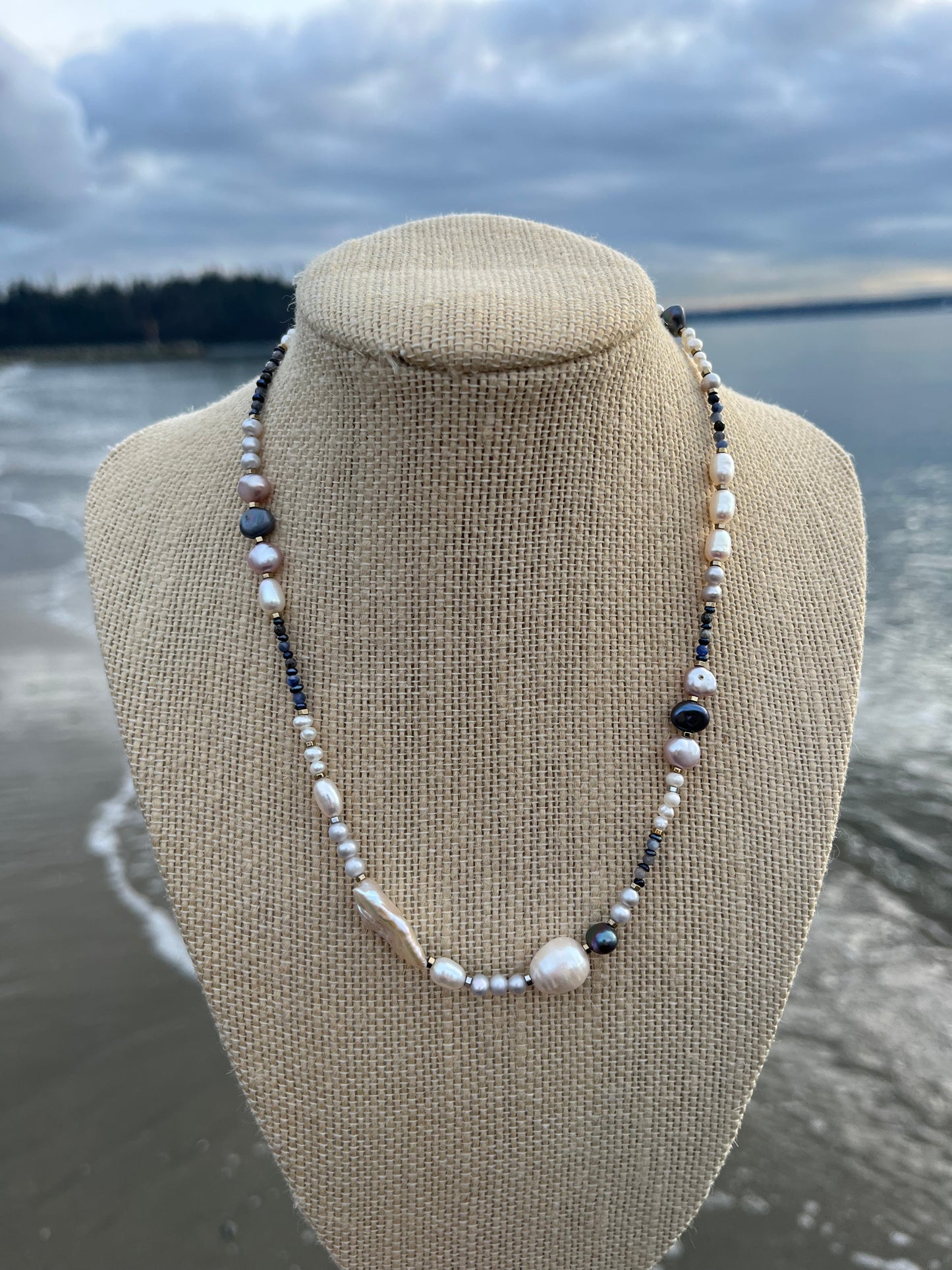 Pearls of Paradise Necklace - Tahitian Black Pearl