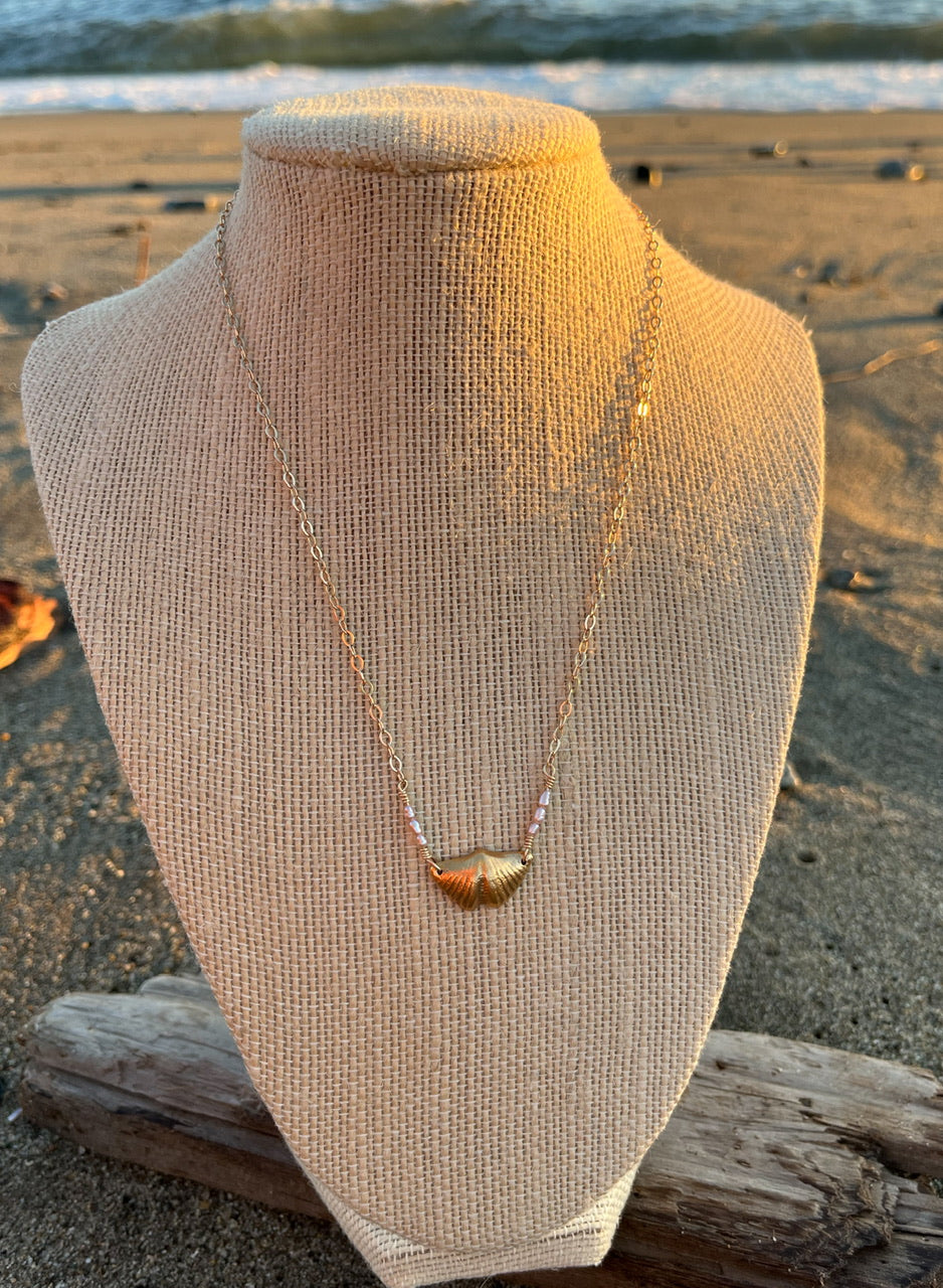 Sparrow & Lilly Butterfly Stone Necklace π¦ medium - 14K Gold Vermeil