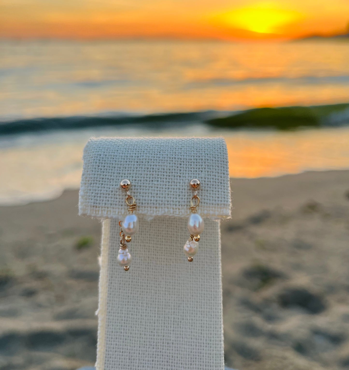 Sparrow & Lilly Tahiti Earrings - Pearl Drop