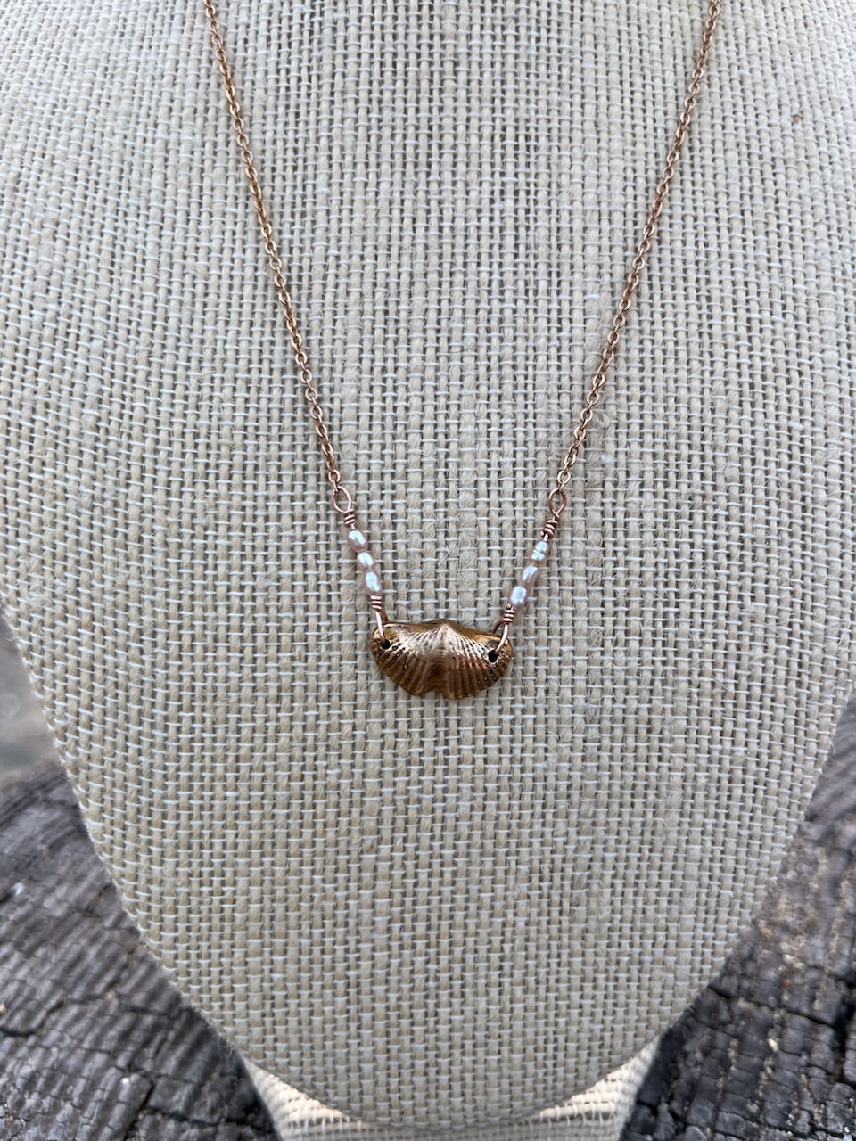 Sparrow & Lilly Butterfly Stone Necklace π¦ small - Bronze