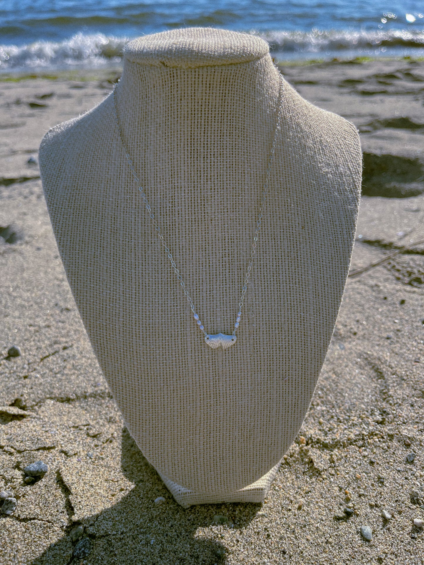 Sparrow & Lilly Butterfly Stone Necklace π¦ small - Sterling Silver