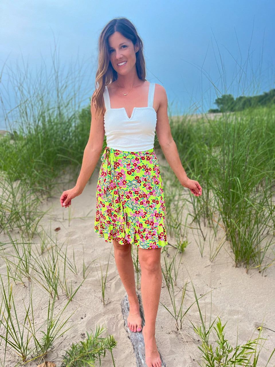 Sparrow & Lilly Short Wrap Skirt