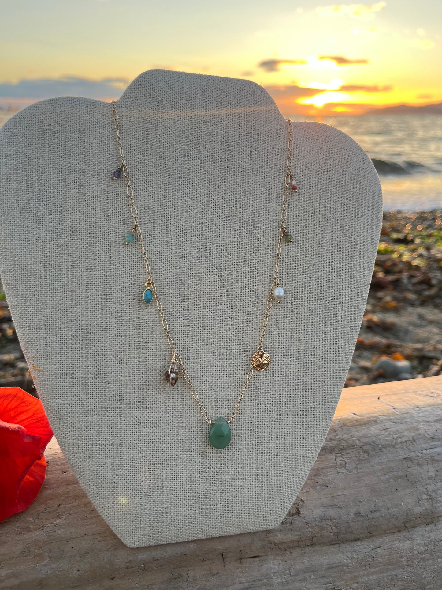 Sparrow & Lilly Aloha Charm Necklace