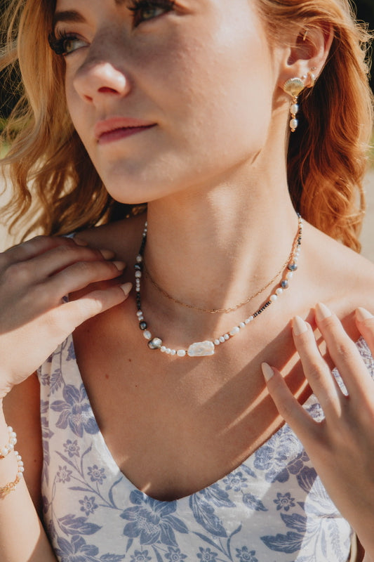 Pearls of Paradise Necklace - Tahitian Black Pearl