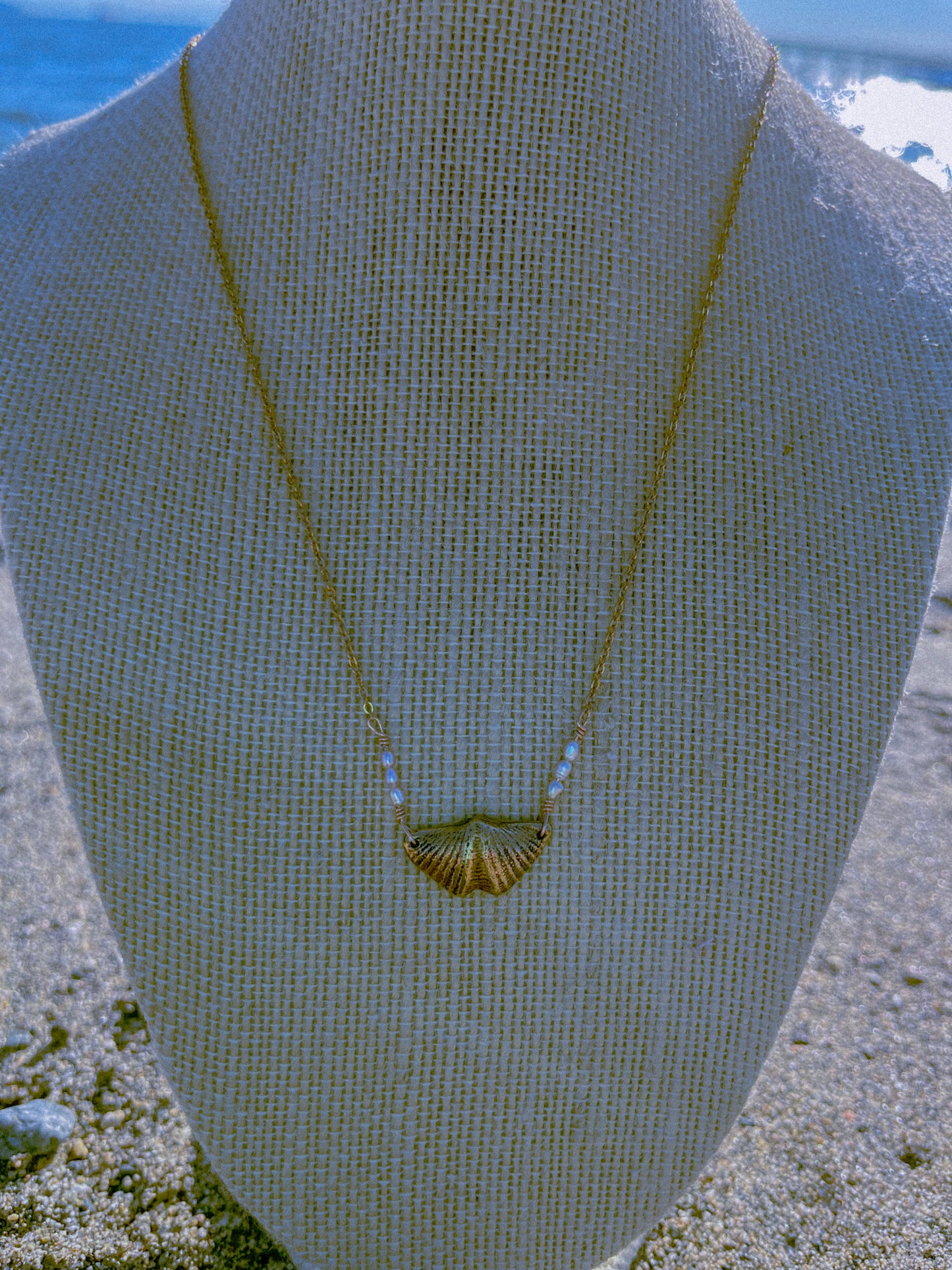 Sparrow & Lilly Butterfly Stone Necklace π¦ medium - Bronze