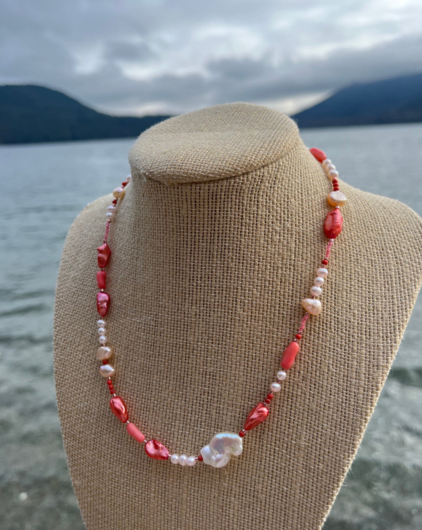 Pearls of Paradise Necklace - Florida Orange