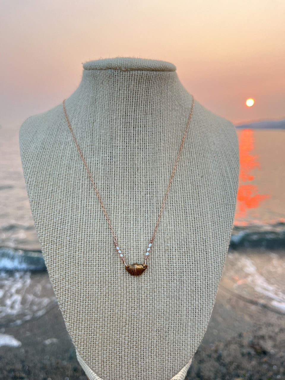 Sparrow & Lilly Butterfly Stone Necklace π¦ petite - Bronze