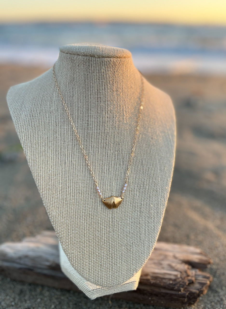 Sparrow & Lilly Butterfly Stone Necklace π¦ medium - 14K Gold Vermeil