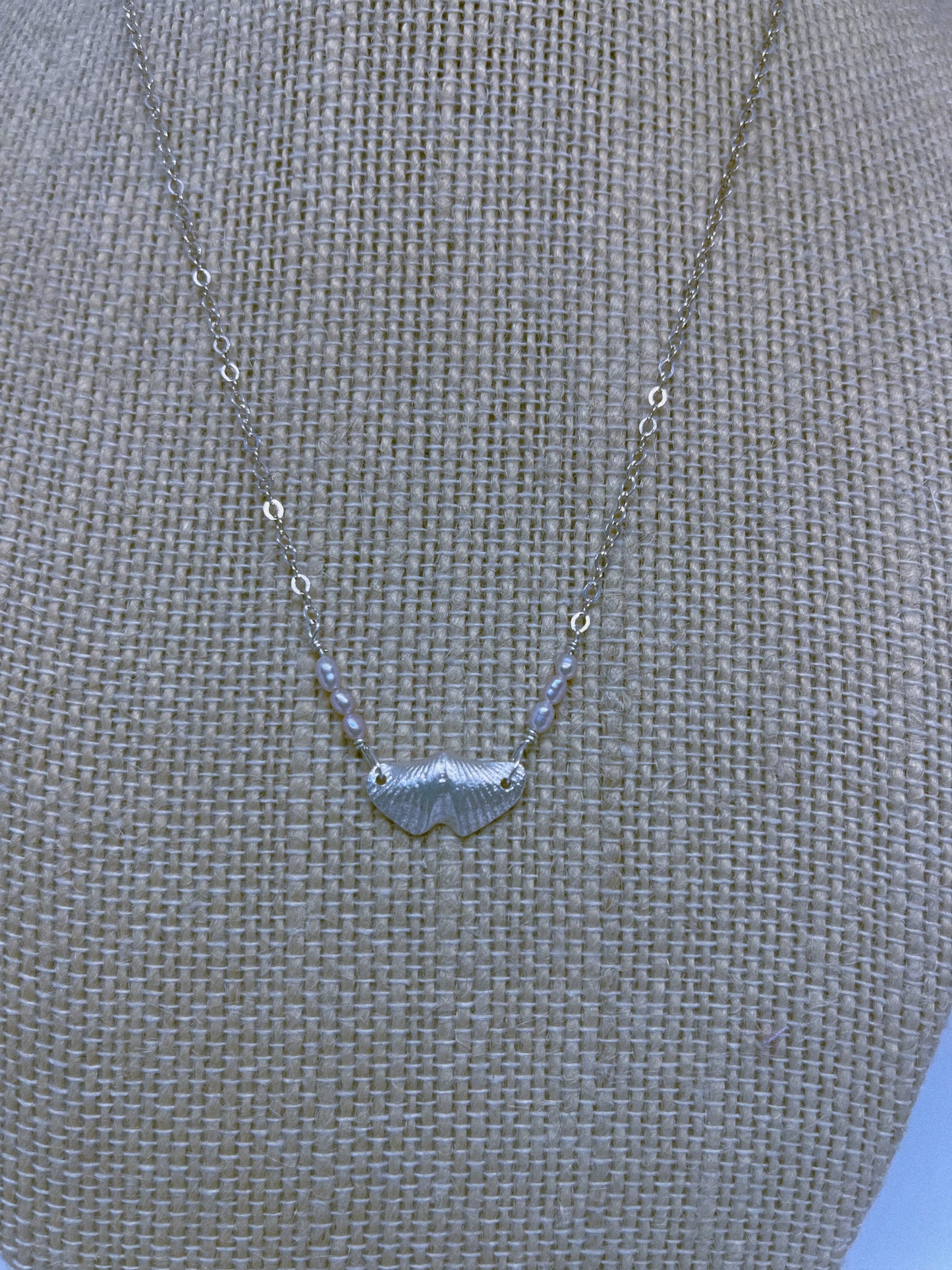 Sparrow & Lilly Butterfly Stone Necklace π¦ small - Sterling Silver