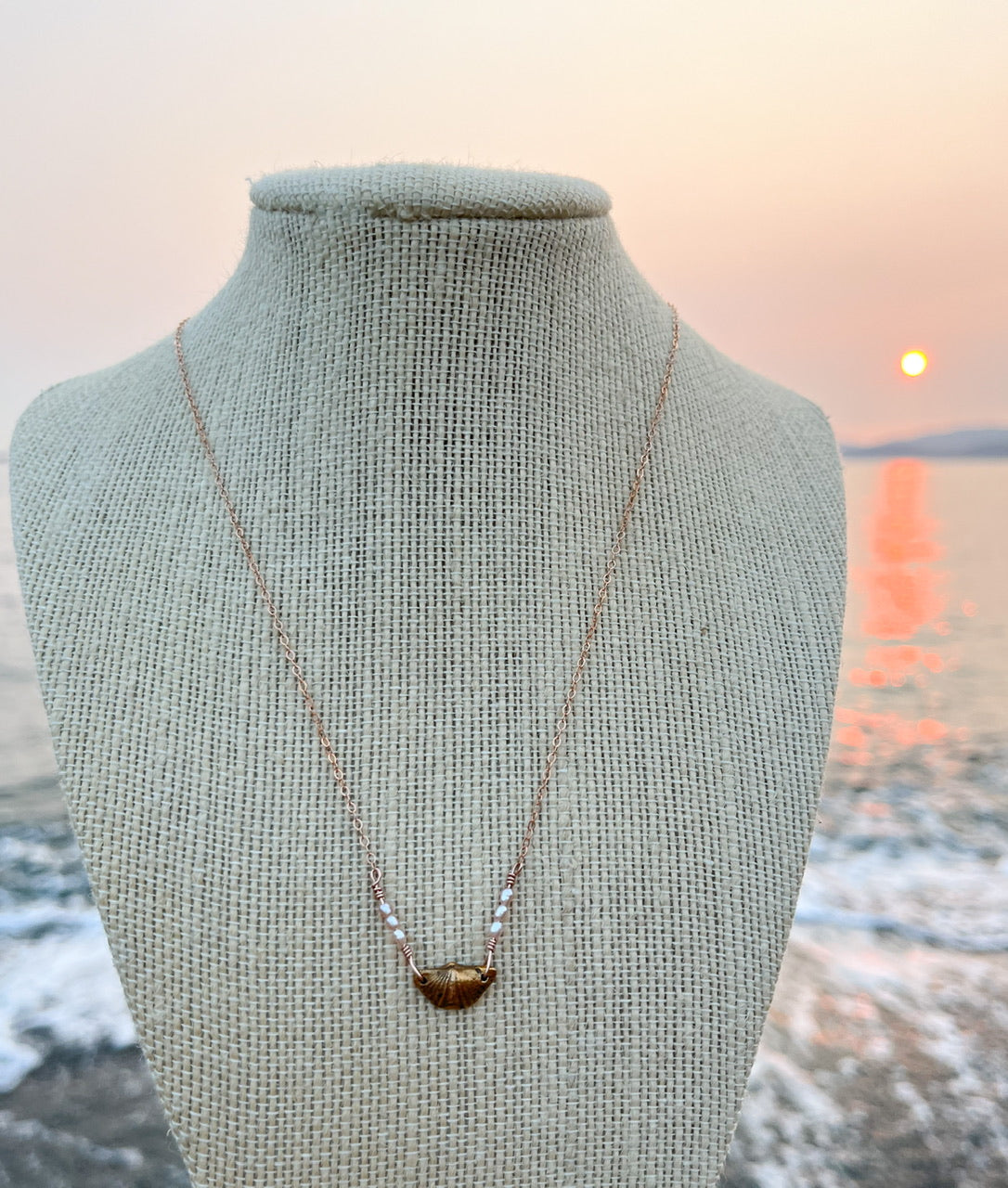 Sparrow & Lilly Butterfly Stone Necklace π¦ petite - Bronze