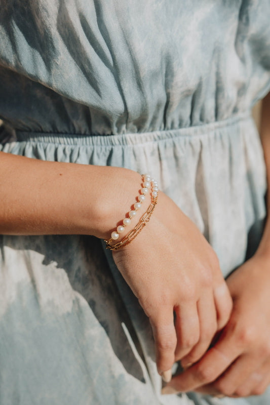 Pearls of Paradise Bracelet - Champagne