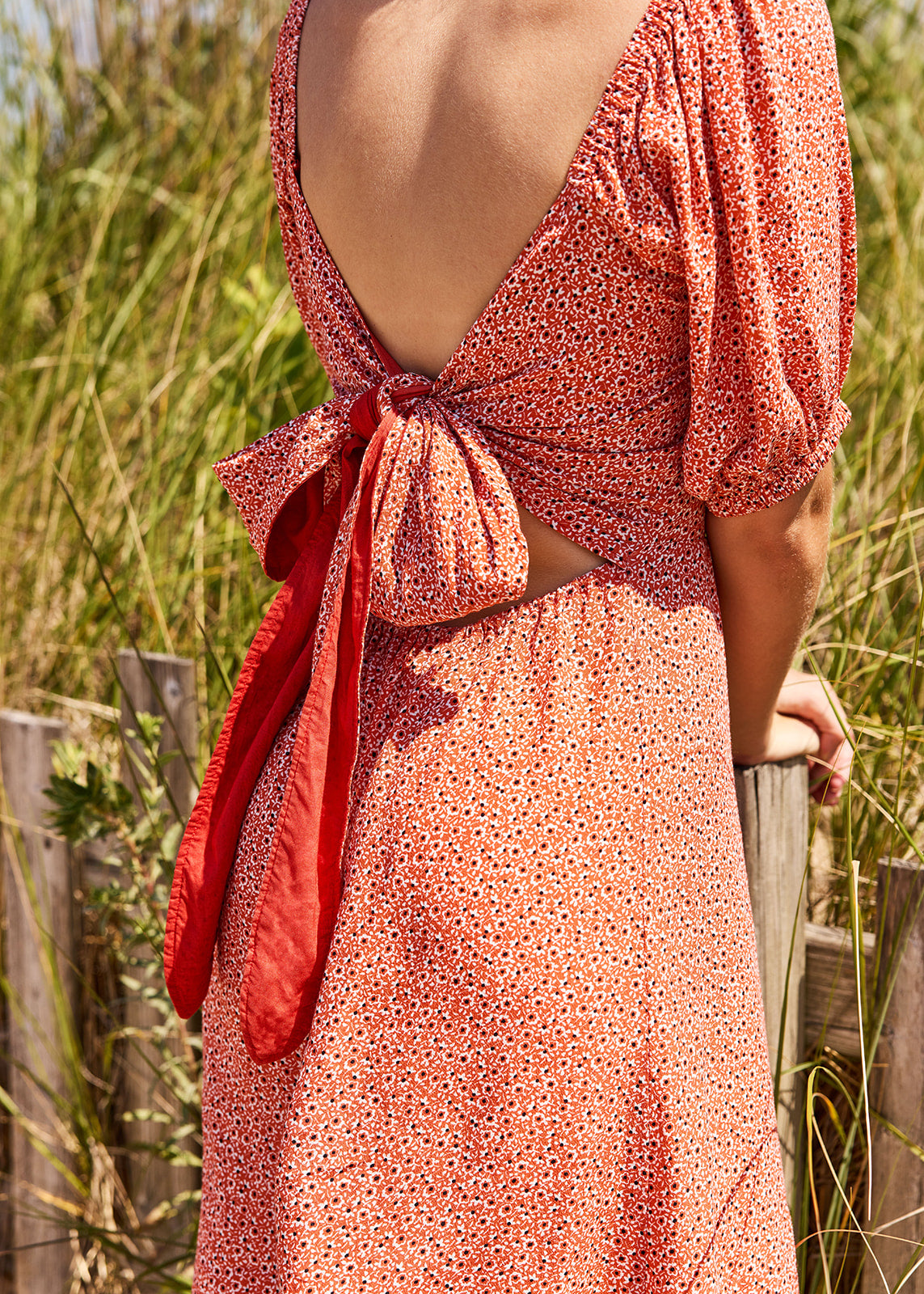 Sparrow & Lilly Persimmon Floral Dress