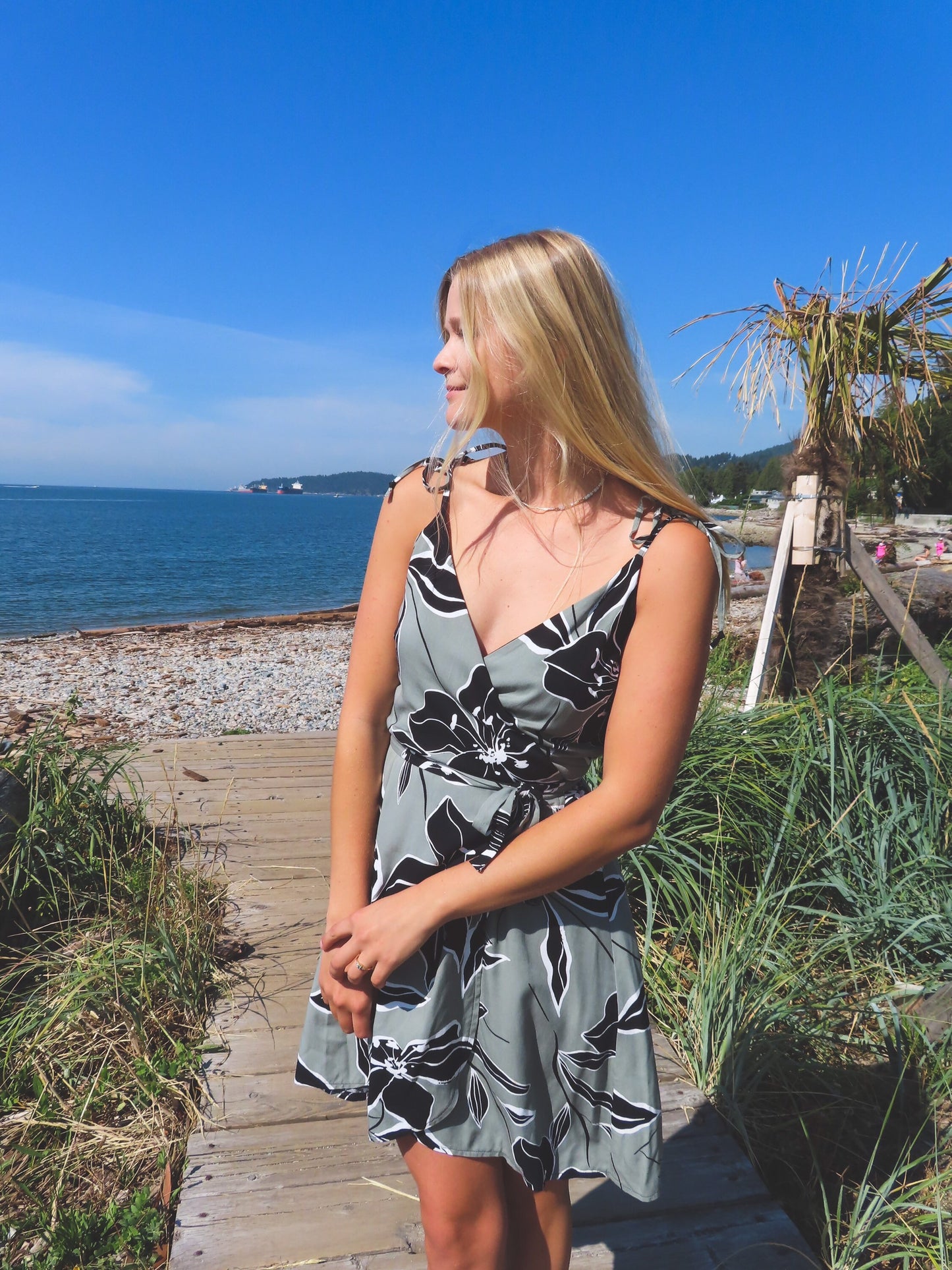 Sparrow & Lilly O’ahu Tropical Wrap Dress