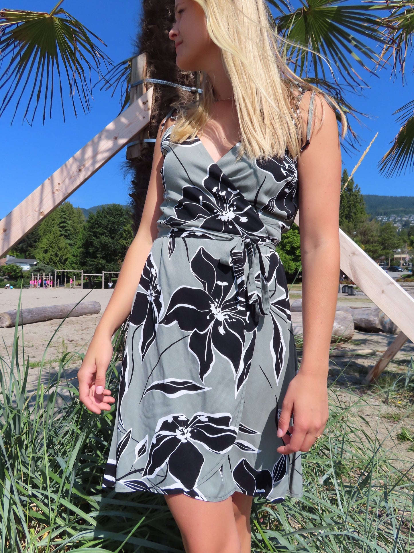 Sparrow & Lilly O’ahu Tropical Wrap Dress