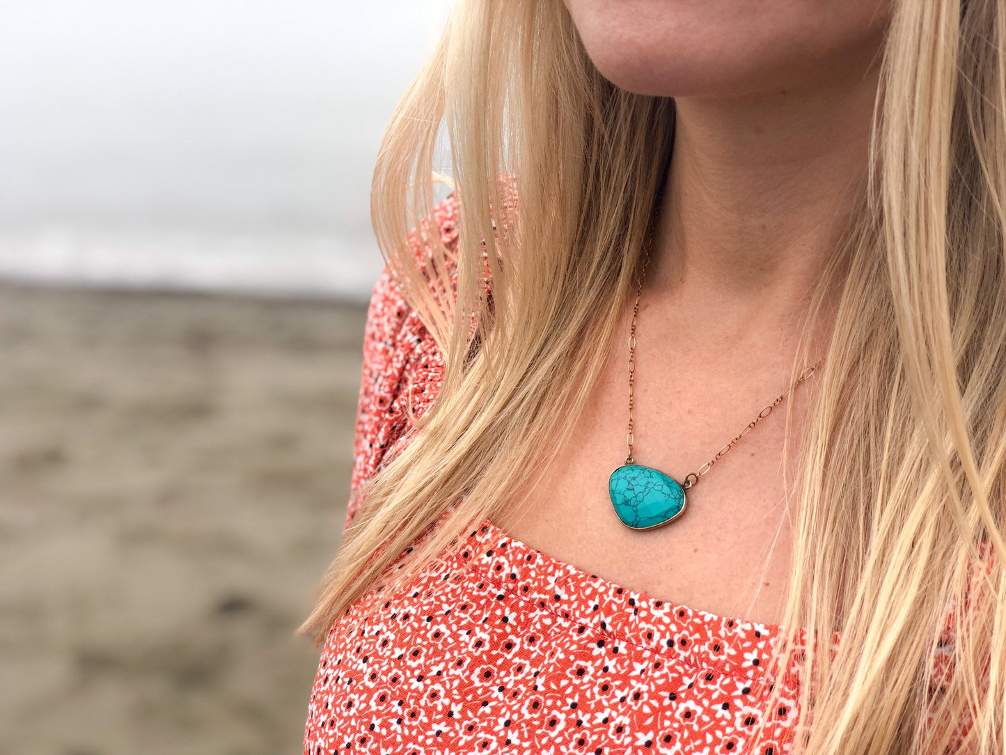 Sparrow & Lilly Turquoise Waters Necklace