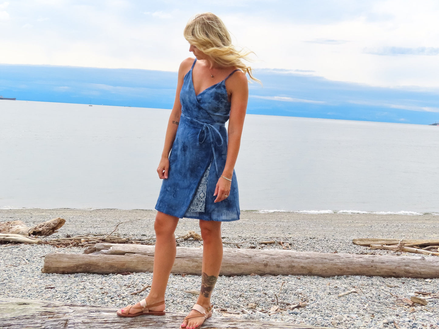 Sparrow & Lilly Tidal Wave Wrap Dress