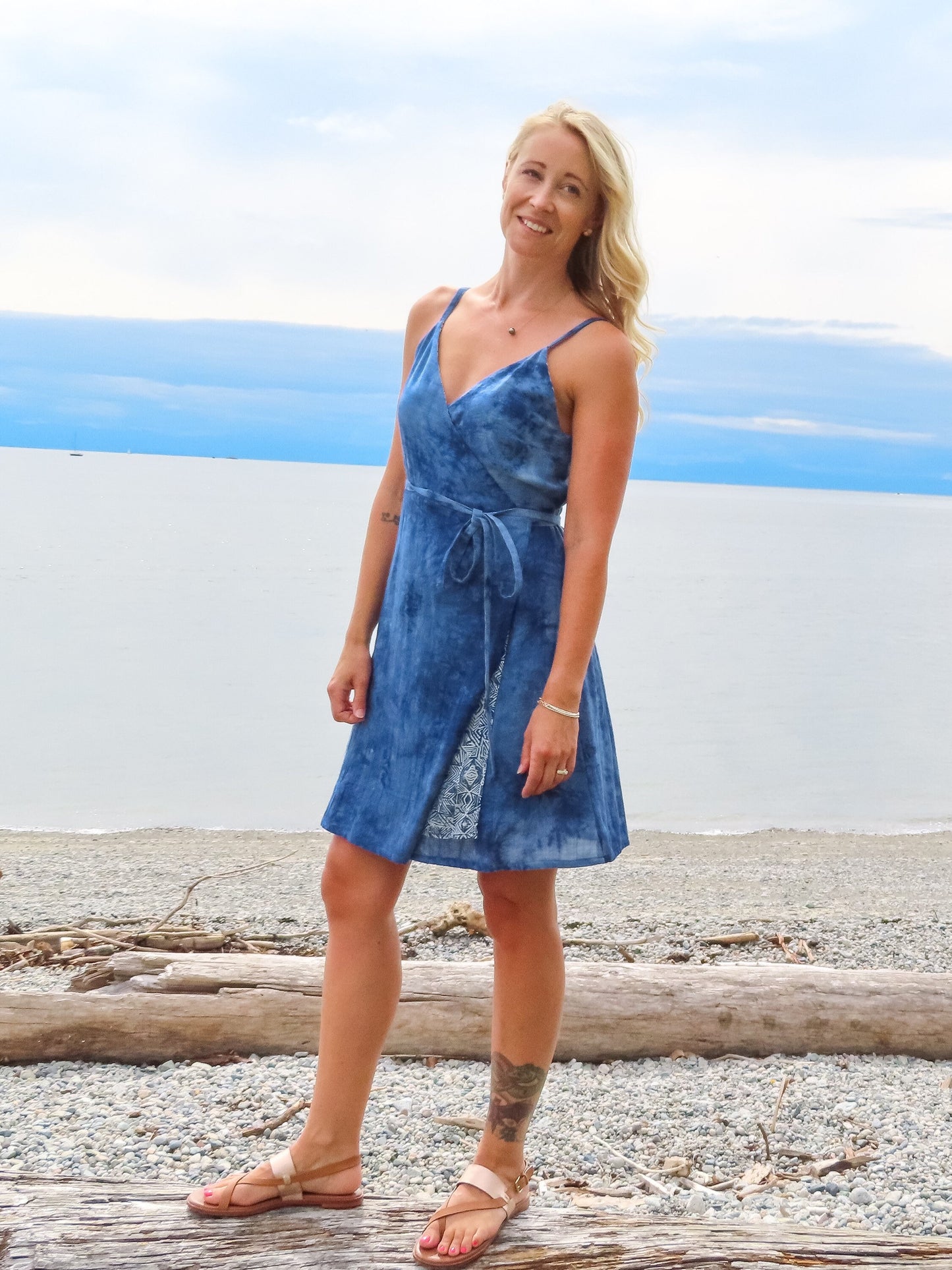 Sparrow & Lilly Tidal Wave Wrap Dress