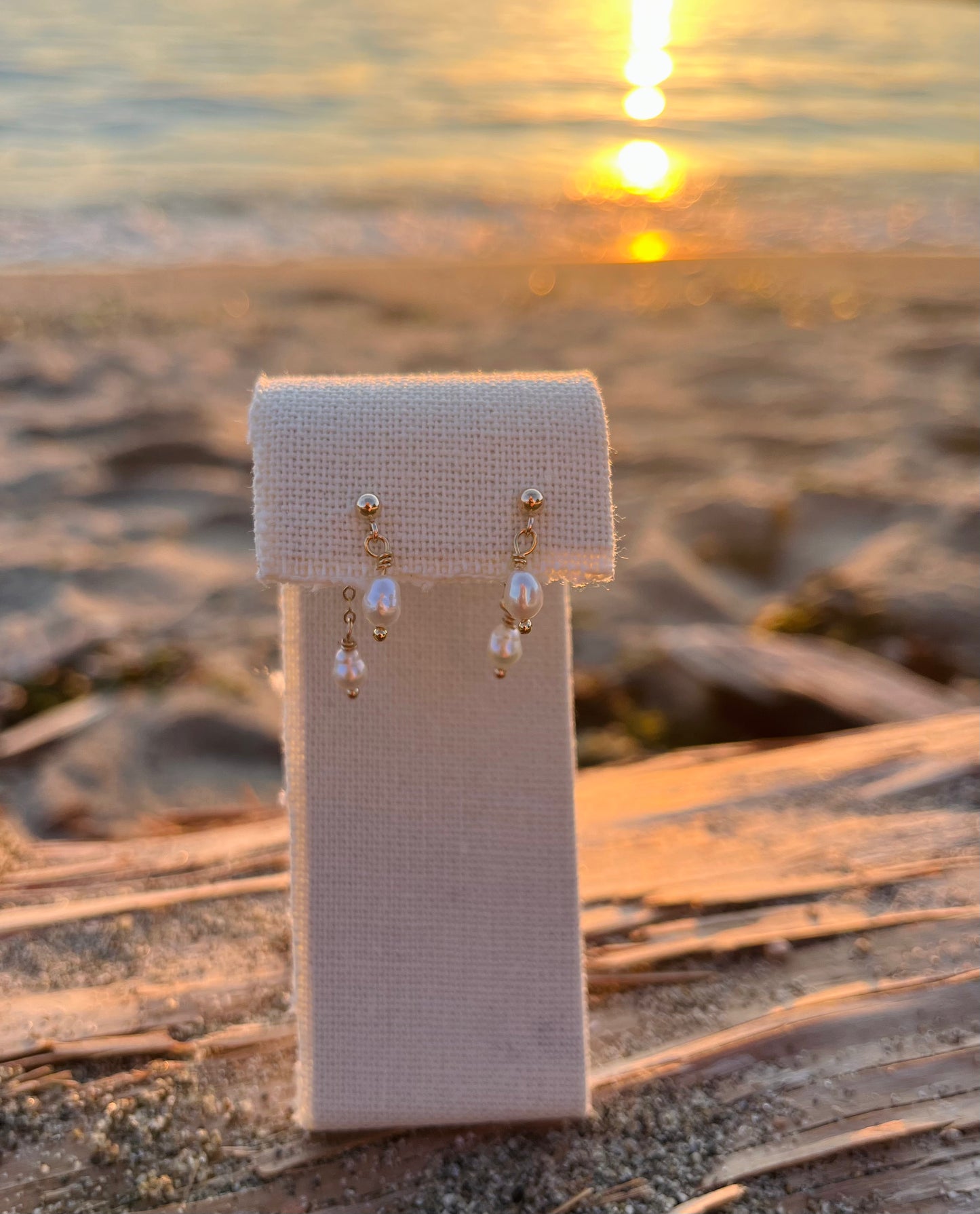 Sparrow & Lilly Tahiti Earrings - Pearl Drop
