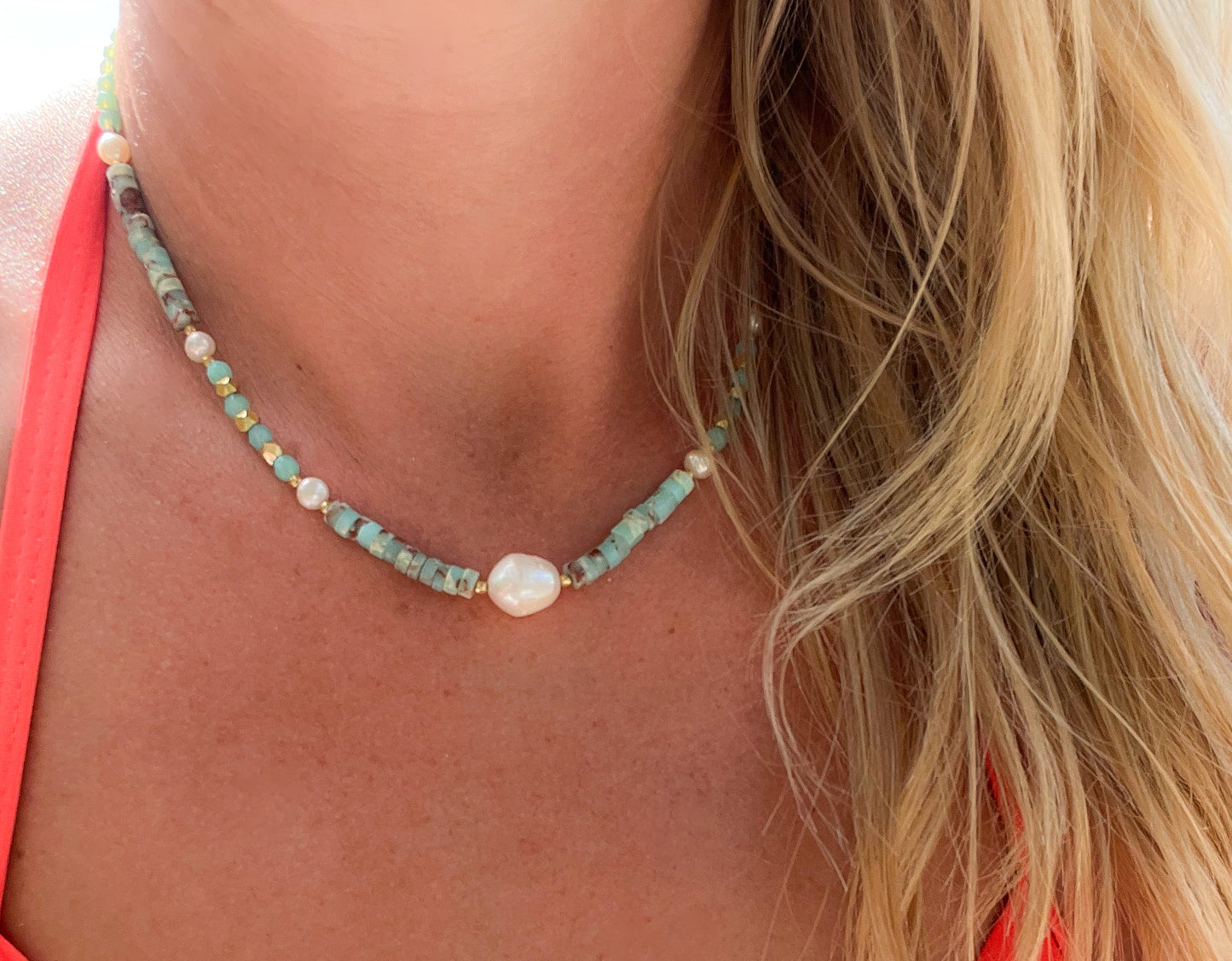 Pearls of Paradise Aqua Seas Necklace