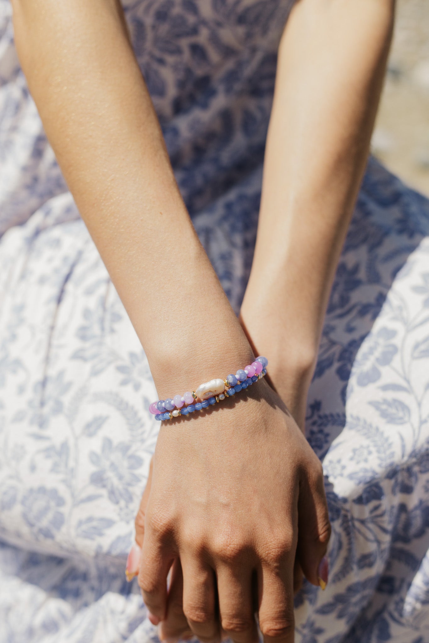 Sparrow & Lilly Coastal Pearl Jade Bracelet