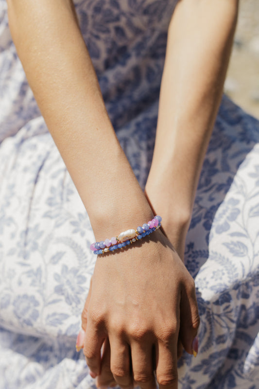 Sparrow & Lilly Coastal Pearl Jade Bracelet