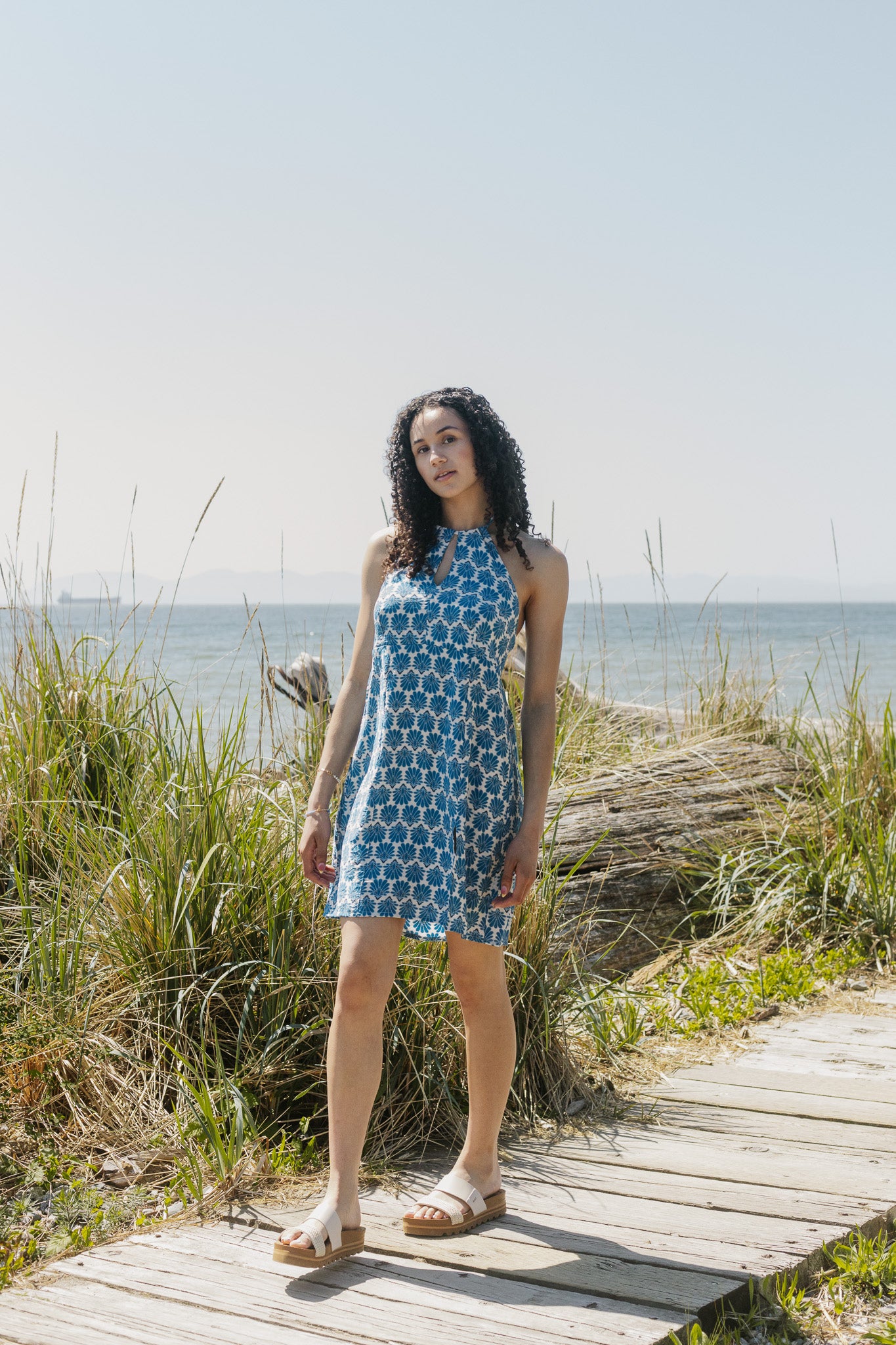 Sparrow & Lilly She Sells Seashells Halter Dress