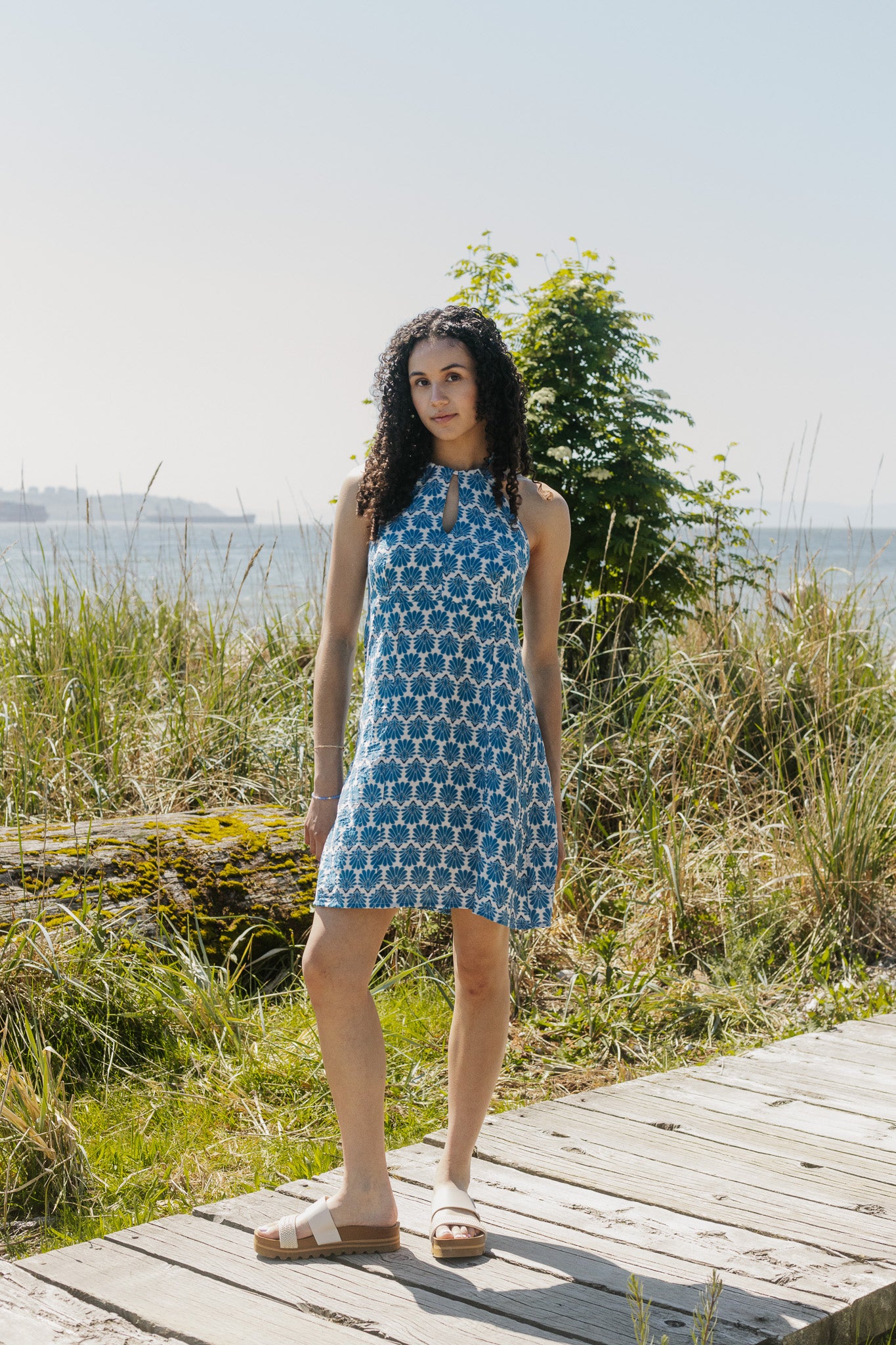 Sparrow & Lilly She Sells Seashells Halter Dress