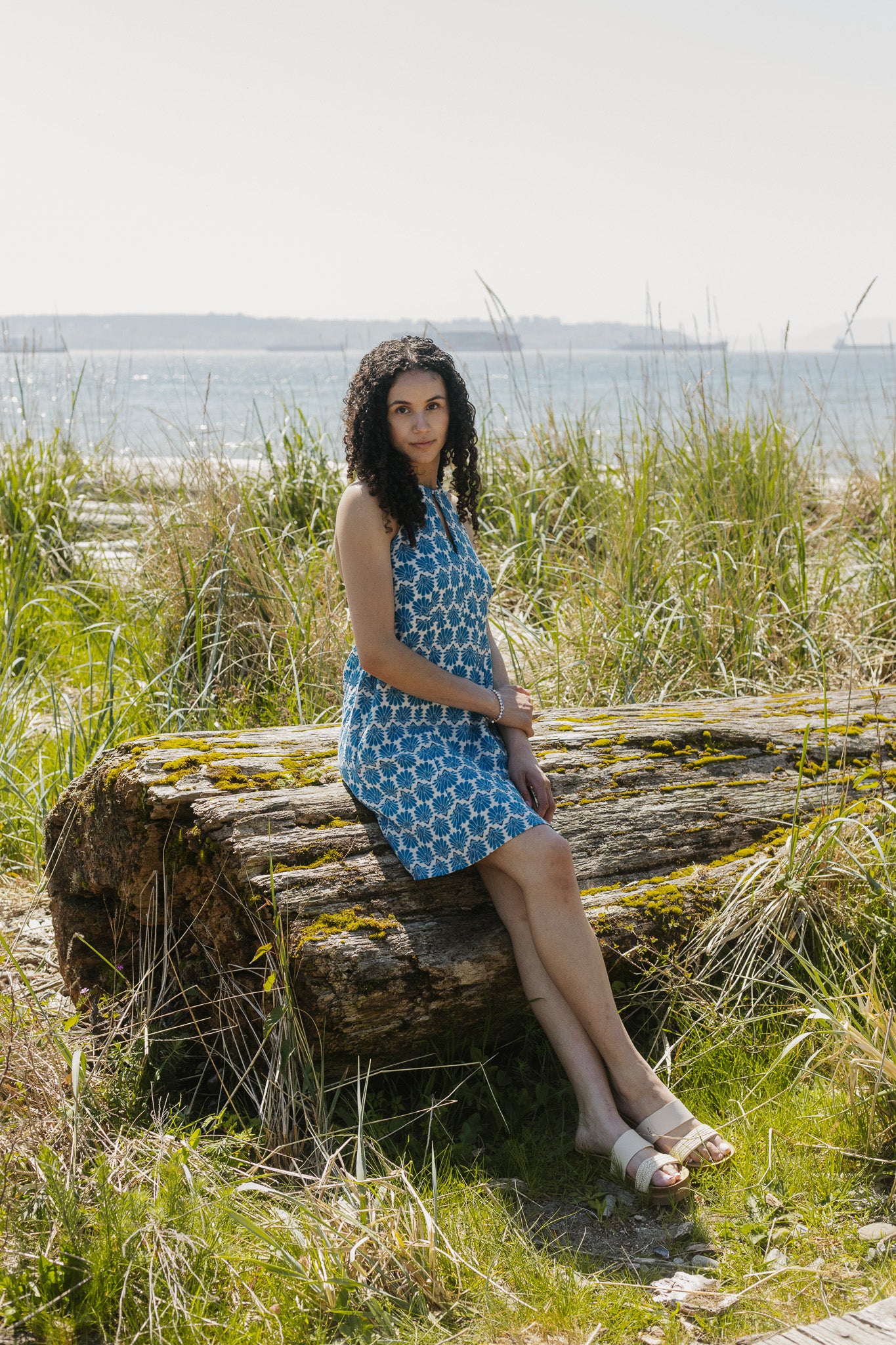 Sparrow & Lilly She Sells Seashells Halter Dress