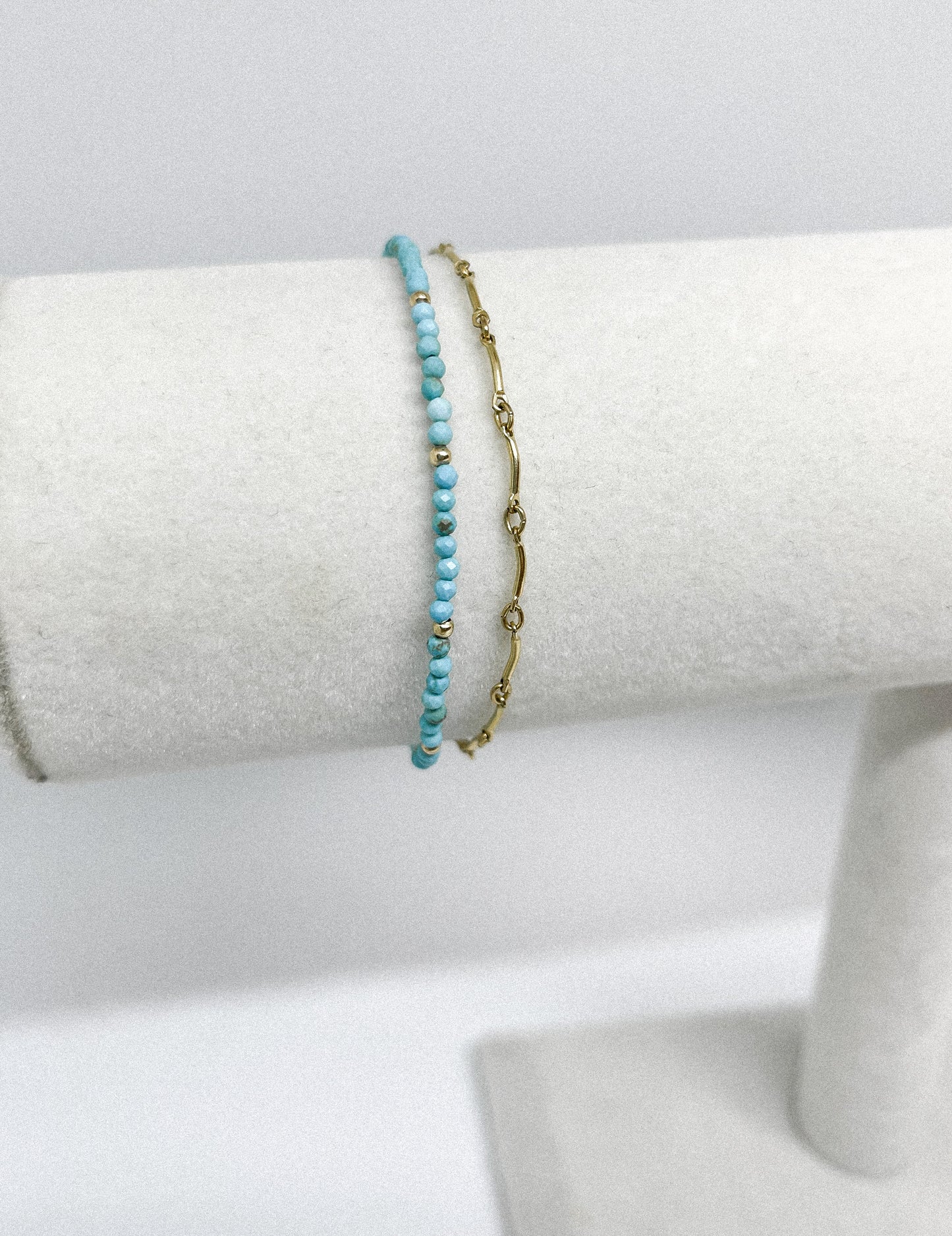 Sparrow & Lilly Turquoise and Gold layered Bracelet