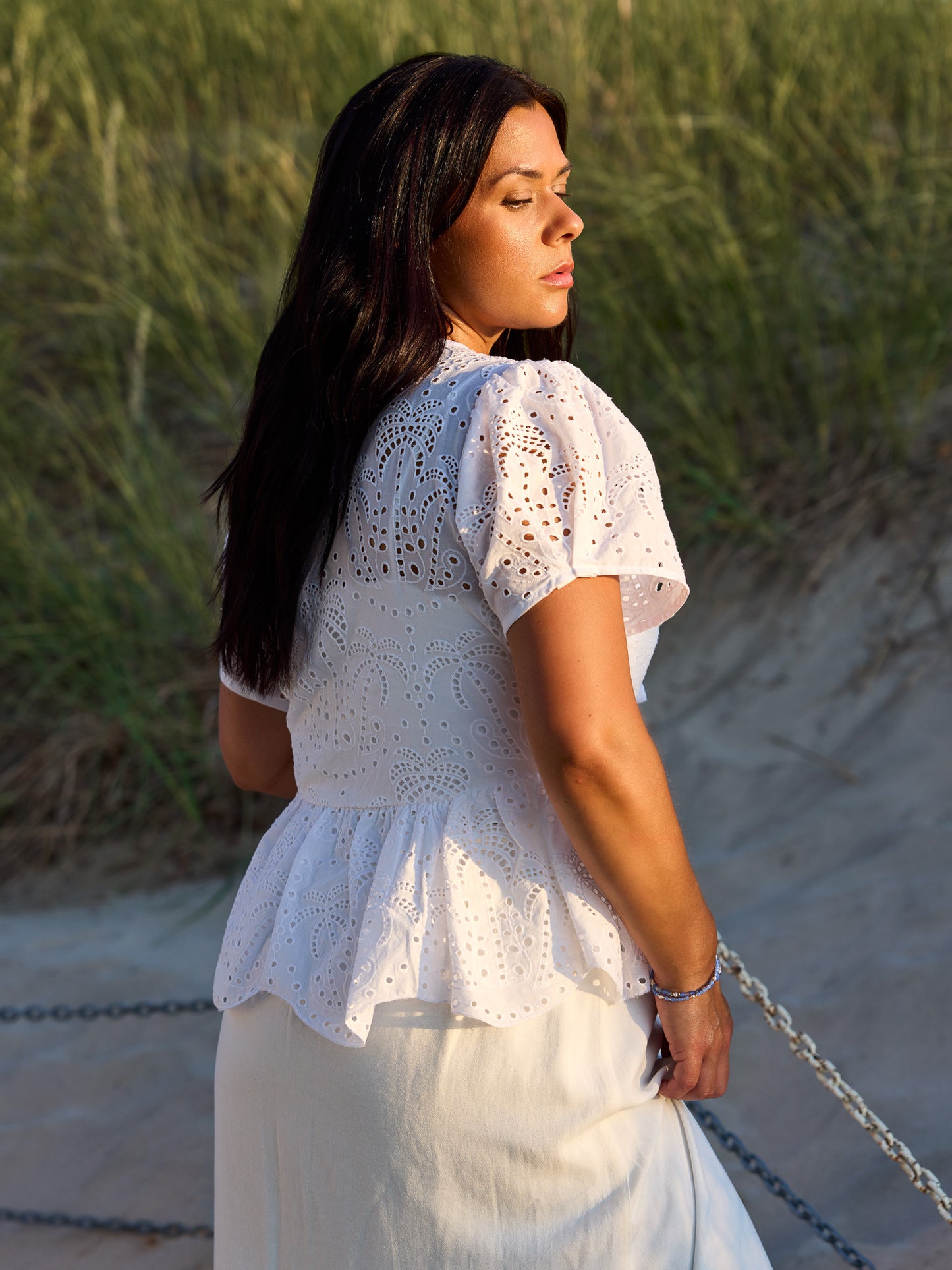 Sparrow & Lilly Embroidered Palm Blouse