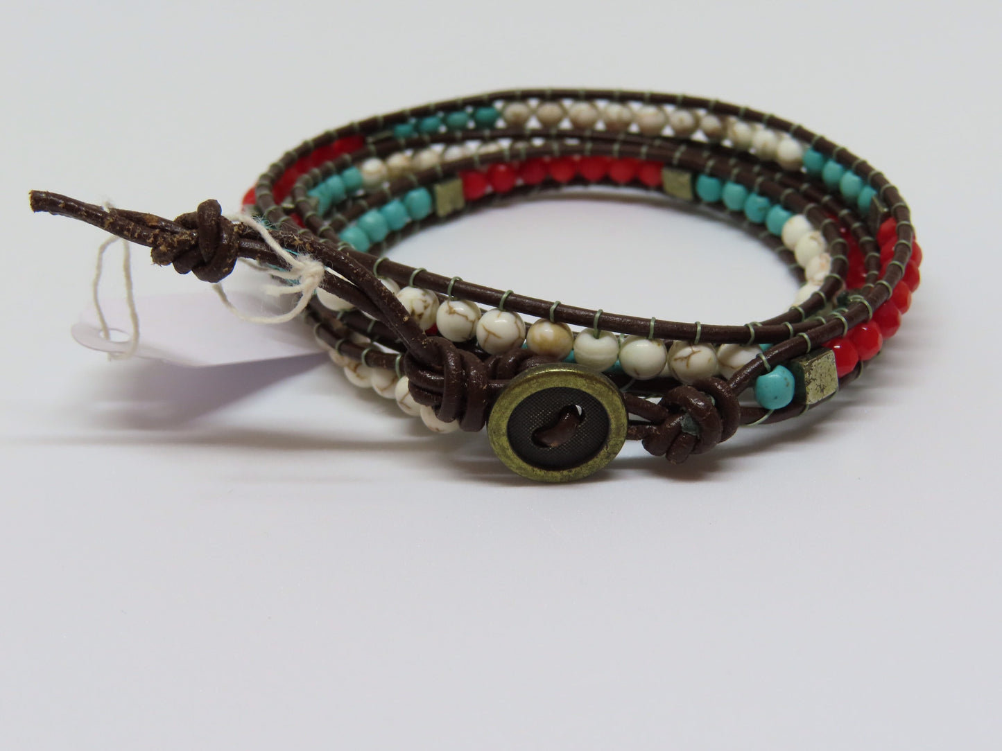 Sparrow & Lilly Semi precious gemstone beaded wrap bracelets