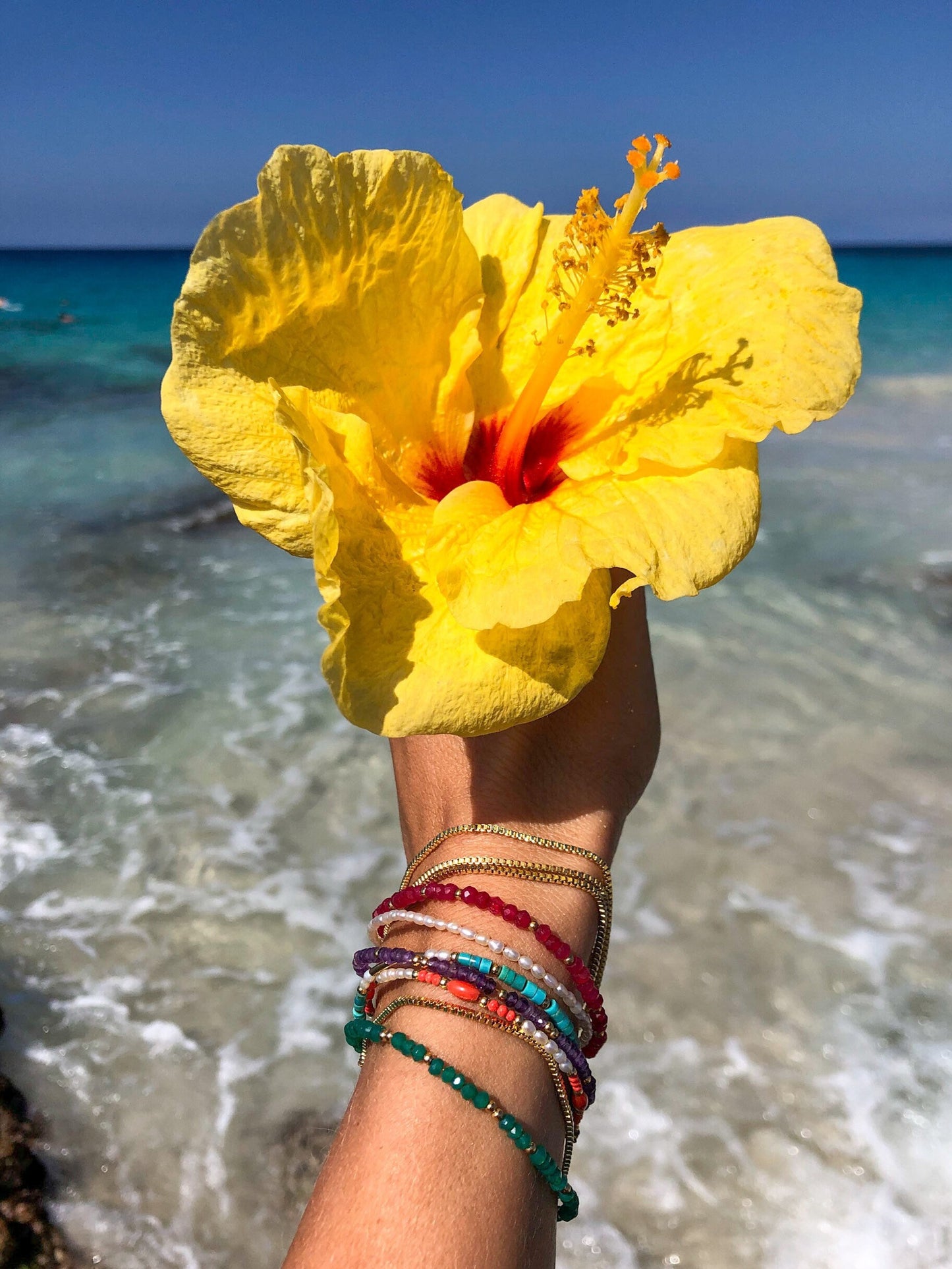 Sparrow & Lilly Turquoise and Gold layered Bracelet